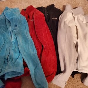 Lot of North Face Zip Ups